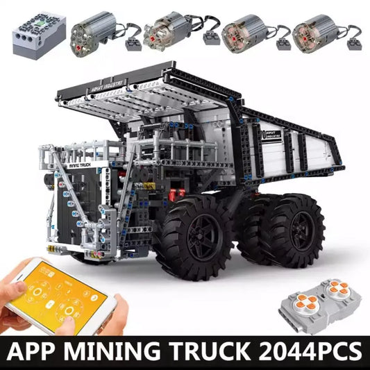 Tech MOC RC Custom Mining Dump Truck Bricks Toys 13170