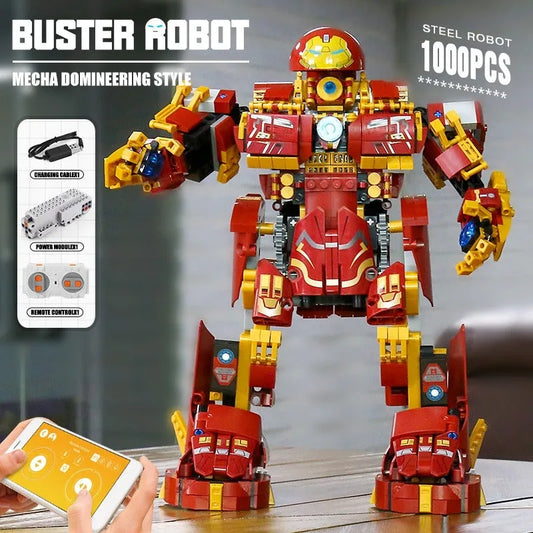 Tech MOC RC Motorized Buster Steel Robot Bricks Toy 15039