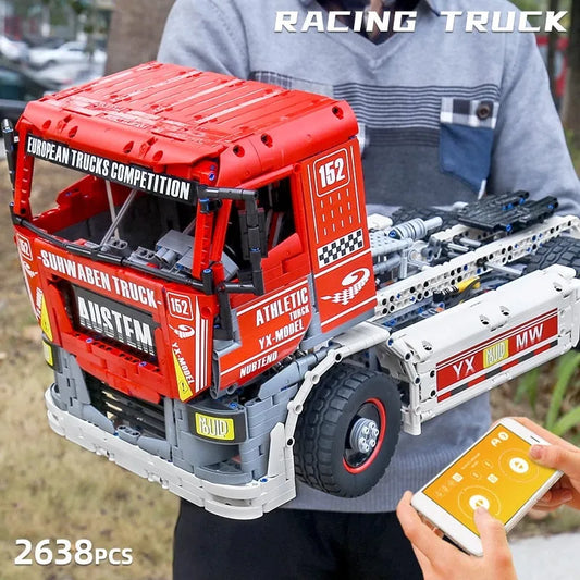 Tech MOC RC Motorized Heavy Racing Truck Bricks Toy 13152