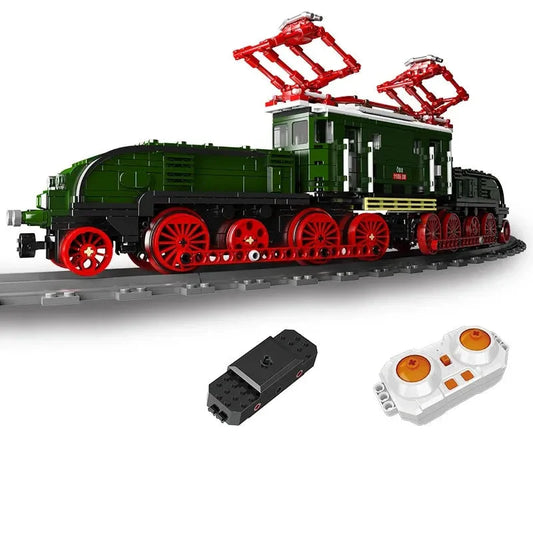 Tech RC Crocodile Railway Electric Locomotive Train Bricks Toy