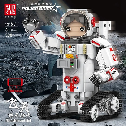 Tech RC Motorized Astronaut Girl Robot Kids Bricks Toy 13137
