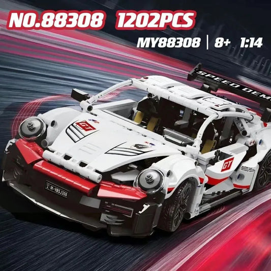 MOC 88308 Ares Racing Super RSR Sports Car Bricks Toys