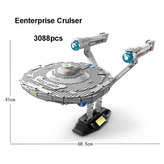 Spacecraft MOC Enterprise Cruiser Spaceship Bricks Toy