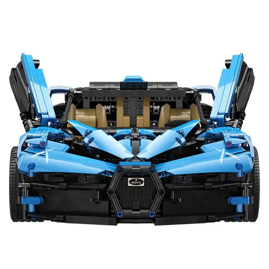 Tech Building Block MOC Bugatti Bolide Sports Car Bricks Toy
