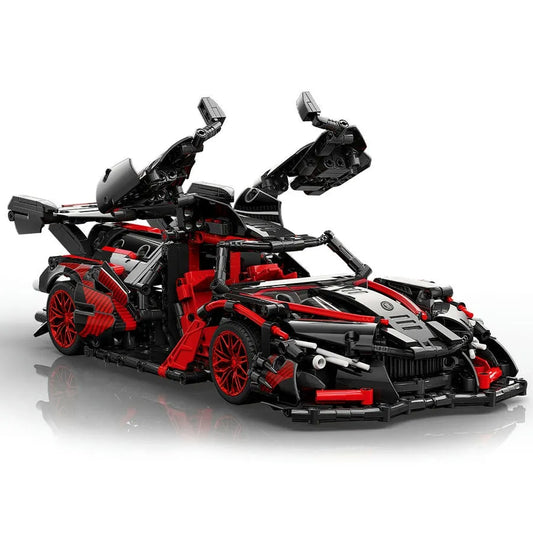 Tech MOC 88301 Sun God Racing Sports Car Bricks Toy