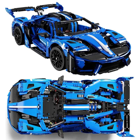Tech MOC Concept LE GT Sports Roadster Car Bricks Toy