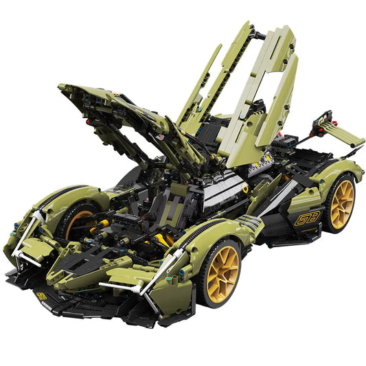 Tech MOC Lambo V12 Vision GT Racing Car Bricks Toy 88001