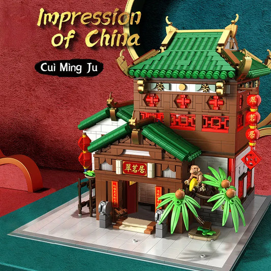 Expert Creator China Town Ancient Emerald House Bricks Toy