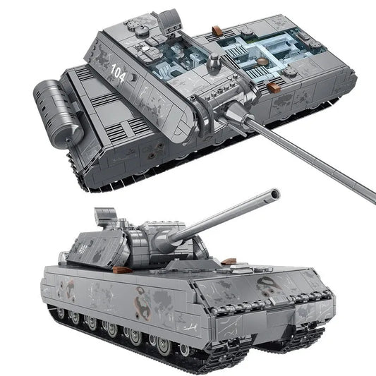 Military German MK8 Panzer Main Battle Tank Bricks Toy EU