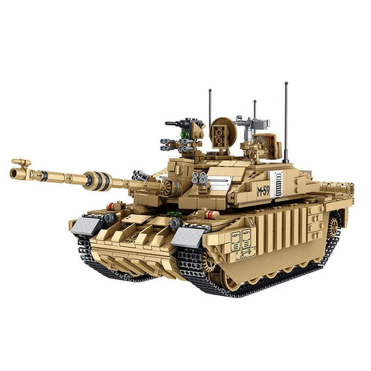 Military MOC WW2 Challenger 2 Main Battle Tank Bricks Toys