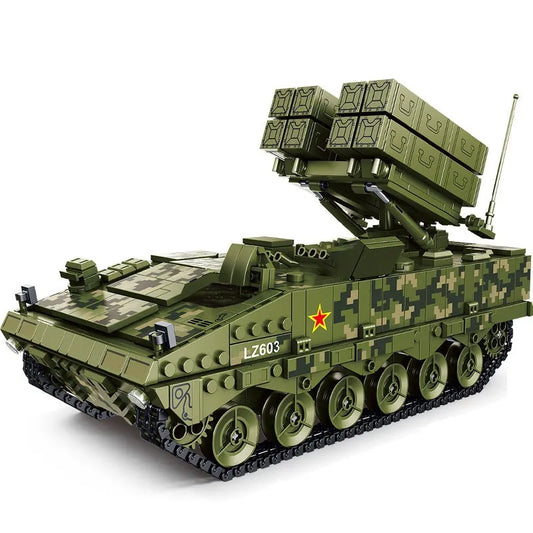 Military MOC WW2 Red Arrow Anti-tank Missile Bricks Toys