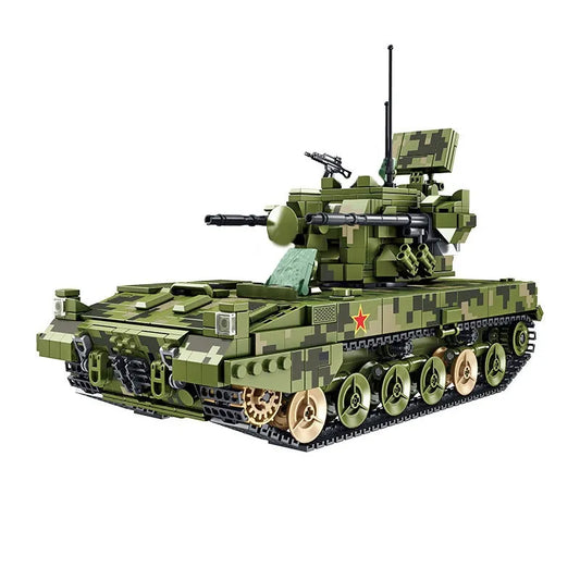 Military Self-propelled 35MM Artillery Bricks Toys