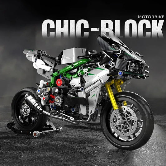 MOC Ninja Fast Racing Motorcycle Kids Bricks Toys