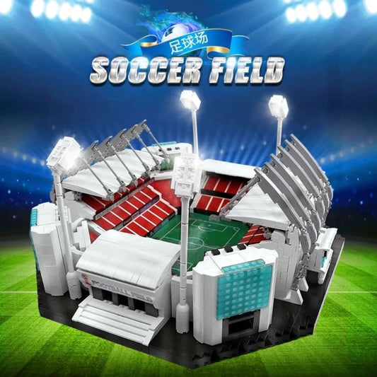 City Creator Expert MOC Soccer Football Stadium Bricks Toy