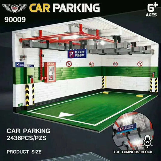 MOC City Creator Expert Car Parking Garage Bricks Toy