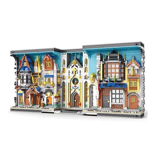 Expert Creator MOC Medieval Town Market Bricks Toy