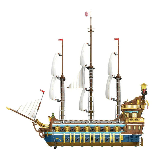 MOC 66011 Creator The Royal Fleet Sun Pirate Ship Bricks Toy