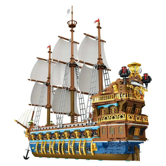 MOC 66011 Creator The Royal Fleet Sun Pirate Ship Bricks Toy