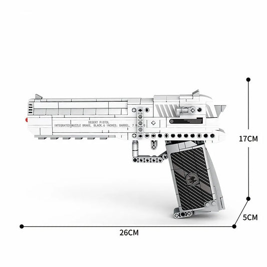 MOC Military Gun Desert Eagle Pistol Bricks Toys 77001