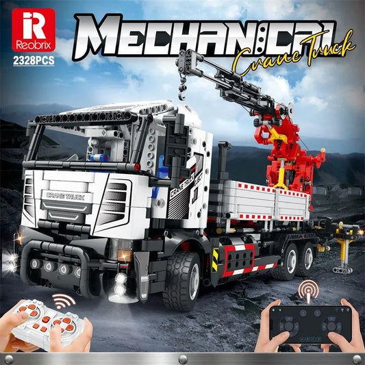 MOC Tech APP Motorized RC Crane Truck Bricks Toy 22011