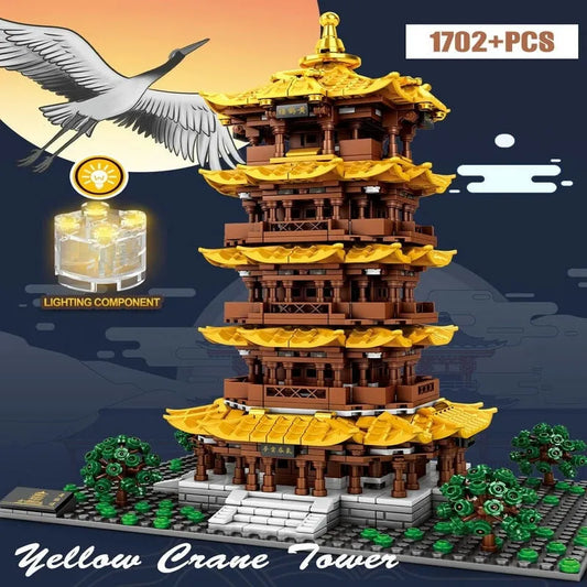 MOC Architecture The Yellow Crane Tower Bricks Toys