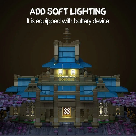 MOC Cherry Blossom Season Tree House Bricks Toy