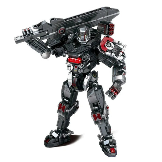 MOC Heavy Duty Mecha Robot MU2 White Shark Bricks Toy