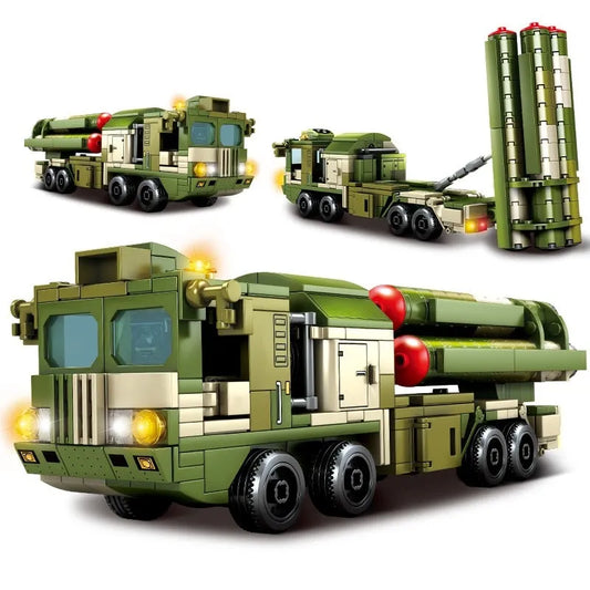 MOC Military WW2 HQ-9 Anti Aircraft Missile System Bricks Toy