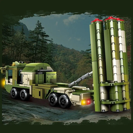 MOC Military WW2 HQ-9 Anti Aircraft Missile System Bricks Toy