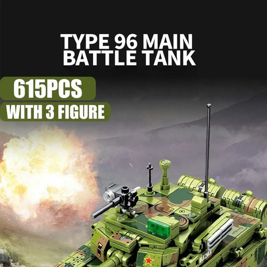 MOC Military WW2 TYPE 96 Main Battle Tank Bricks Toys