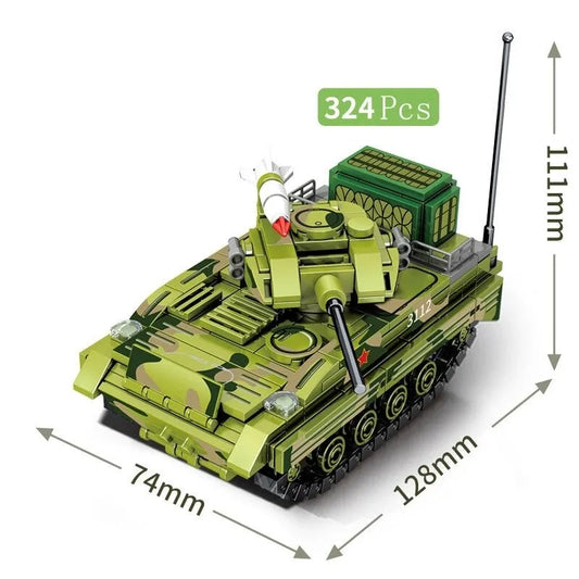 MOC Military WW2 ZBD-03 Airborne Armored IFV Bricks Toy