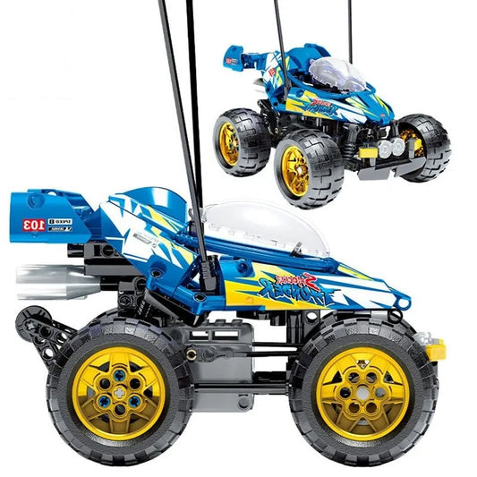 MOC RC Speed Racing City Car Bricks Toys Kids