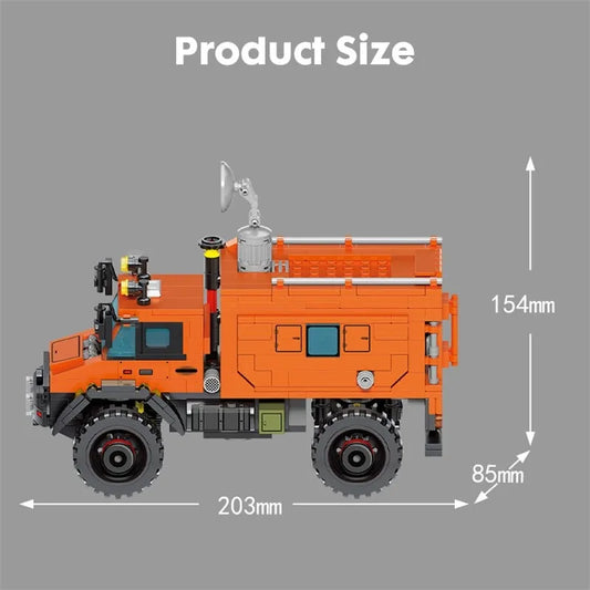 MOC Space Rescue Heavy Truck Bricks City Car Kids Toys