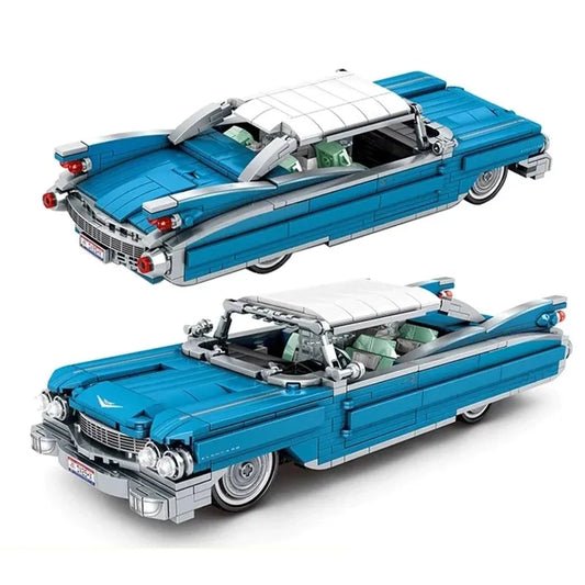 MOC Vintage ELDURADO Classic Car Bricks Toy