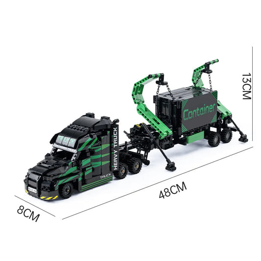 Tech MOC Heavy City Container Truck Bricks Toys