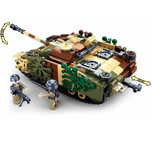 Military WW2 German Armored Combat Tank Bricks Kids Toys