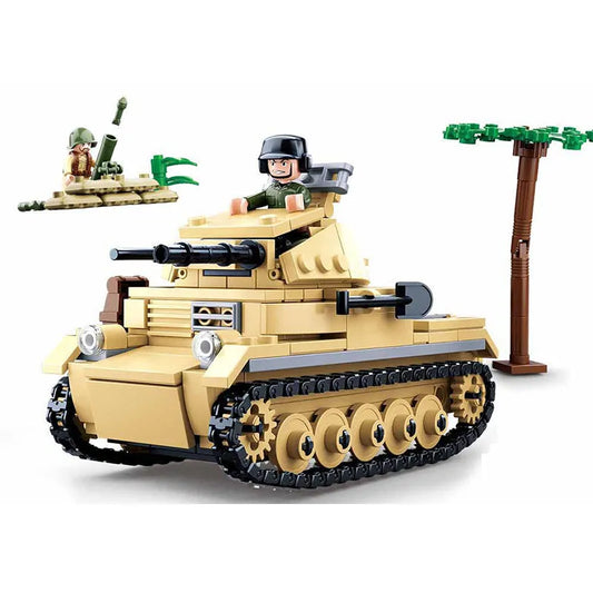 Military WW2 German Army Panzer Tank Bricks Toy