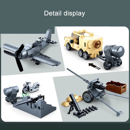 Military WW2 North African Campaign Battle Bricks Toy