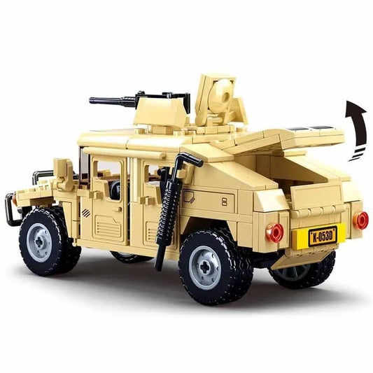 MOC Military Armored Humvee H1 Off-Road Car Bricks Toy