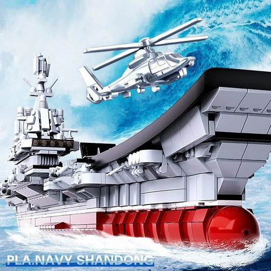 MOC Military Navy 002 Aircraft Carrier Bricks Toys