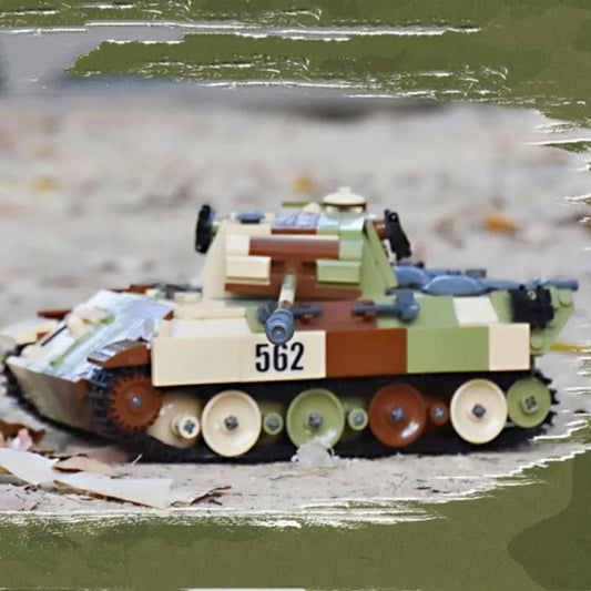 MOC Military WW2 Panther G Medium Tank Bricks Toys