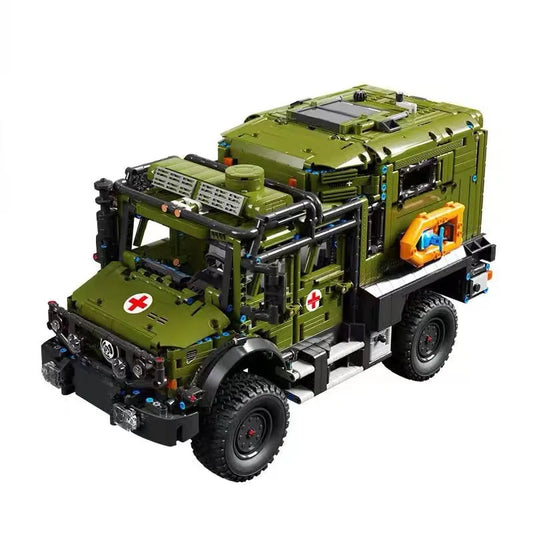Military Off Road Ambulance Army Rescue Vehicle Bricks Toy