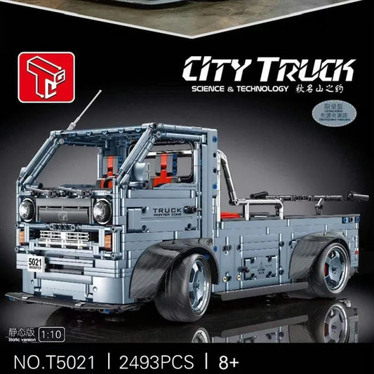 MOC City Trucks Engineering Car Bricks Toy T5021