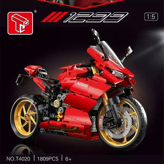 MOC Ducati Panigale S Racing Motorcycle Bricks Toy T4020