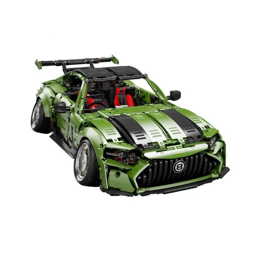 MOC Electroplated AMG GT Sport Racing Car Bricks Toys T5019