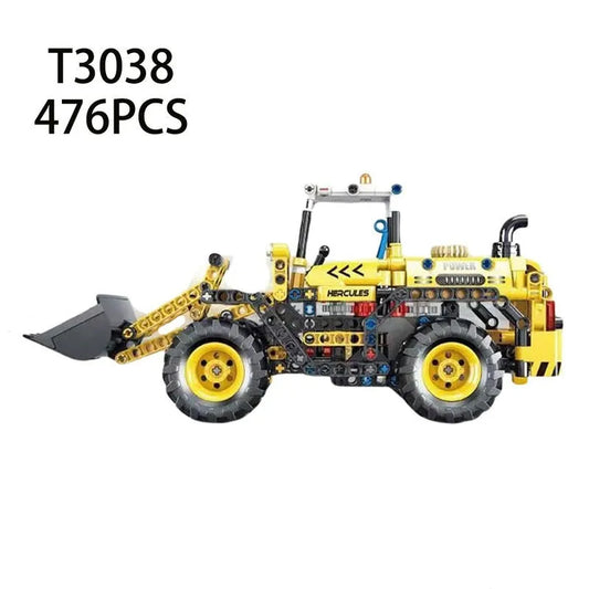 MOC Mini City Front Loader Truck Bricks Toys T3038