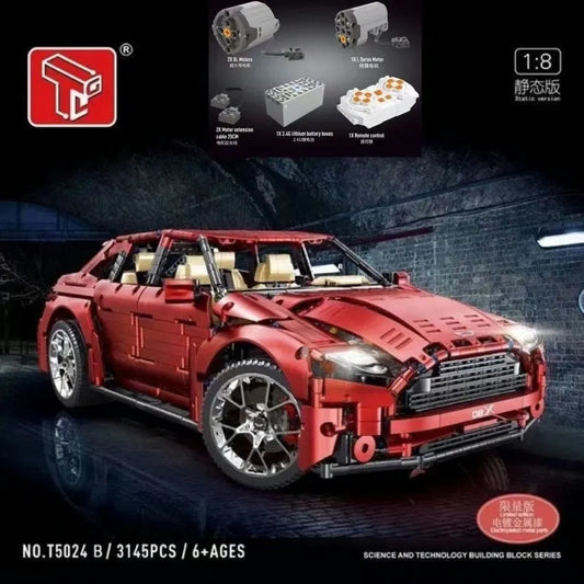 MOC Motorized RC Racing Aston Martin DBX Car Bricks Toy