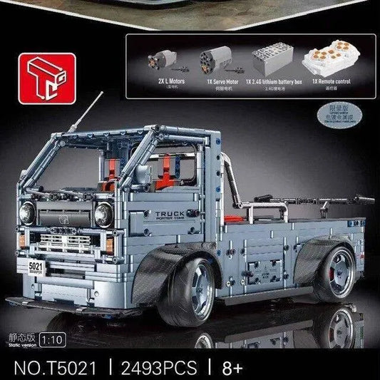 MOC RC APP City Truck Engineering Car Bricks Toy