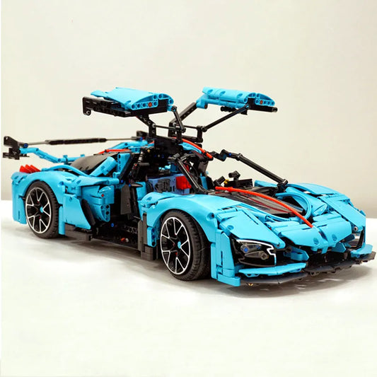 MOC RC Motorized Hong Qi S9 Racing Car Bricks Toy T5011
