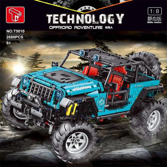 MOC RC SUV Off-Road JEEP Wrangler Trailcat Bricks Toys